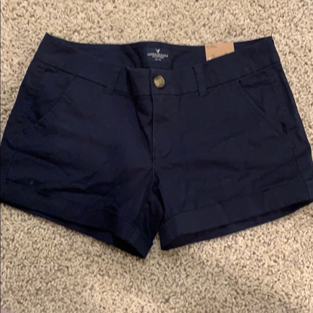 Blue American eagle midi shorts